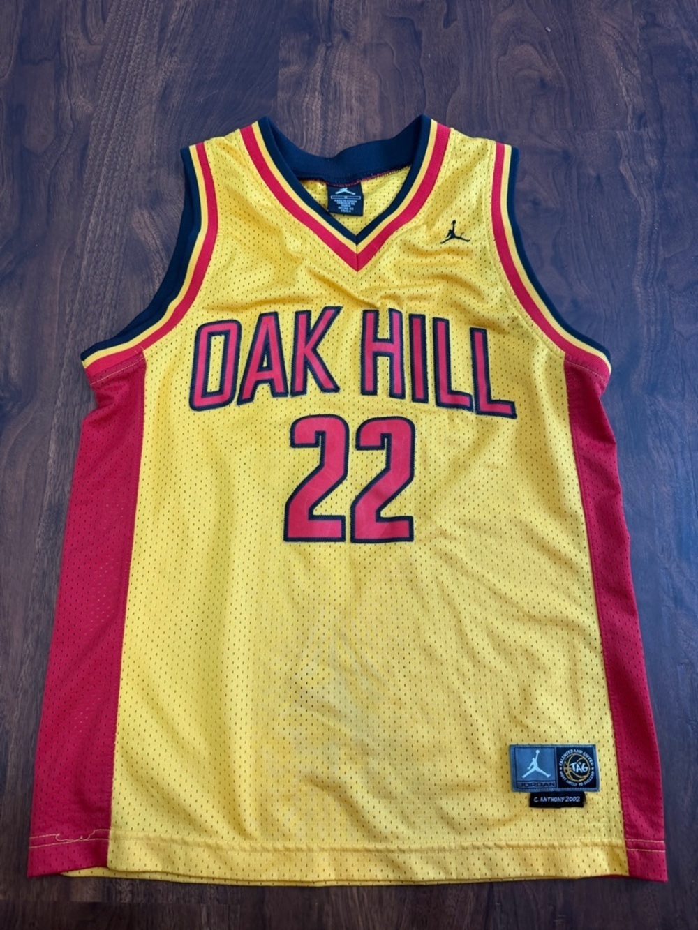 2002 Nike Carmelo Anthony #22 Oak Hill Basketball Jersey
